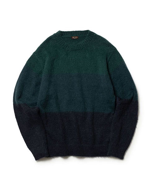 MR.OLIVE/7G MOHAIR KNIT / MULTI BORDER SWEATER ミスターオリーブ/モヘアニット / マルチボーダーセーター